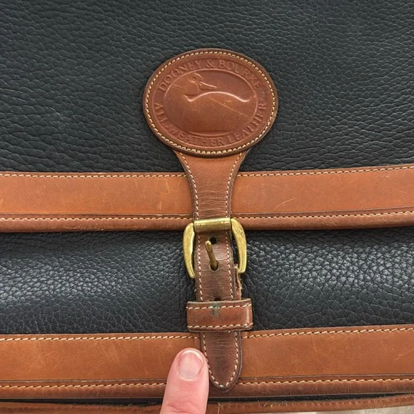 Dooney & Bourke Navy Leather Crossbody Bag - Picture 3 of 13